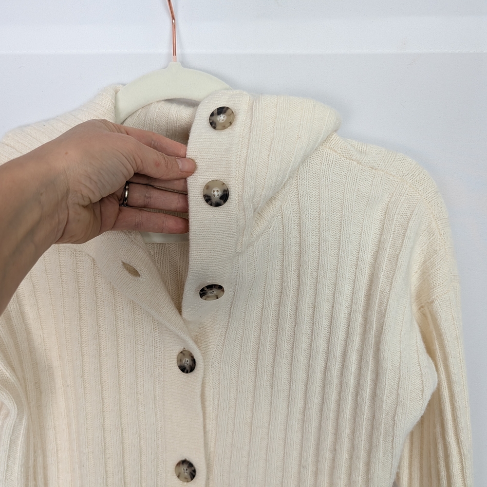 Madewell Ribbed Wool Cardigan Sweater - Picture 3 of 8